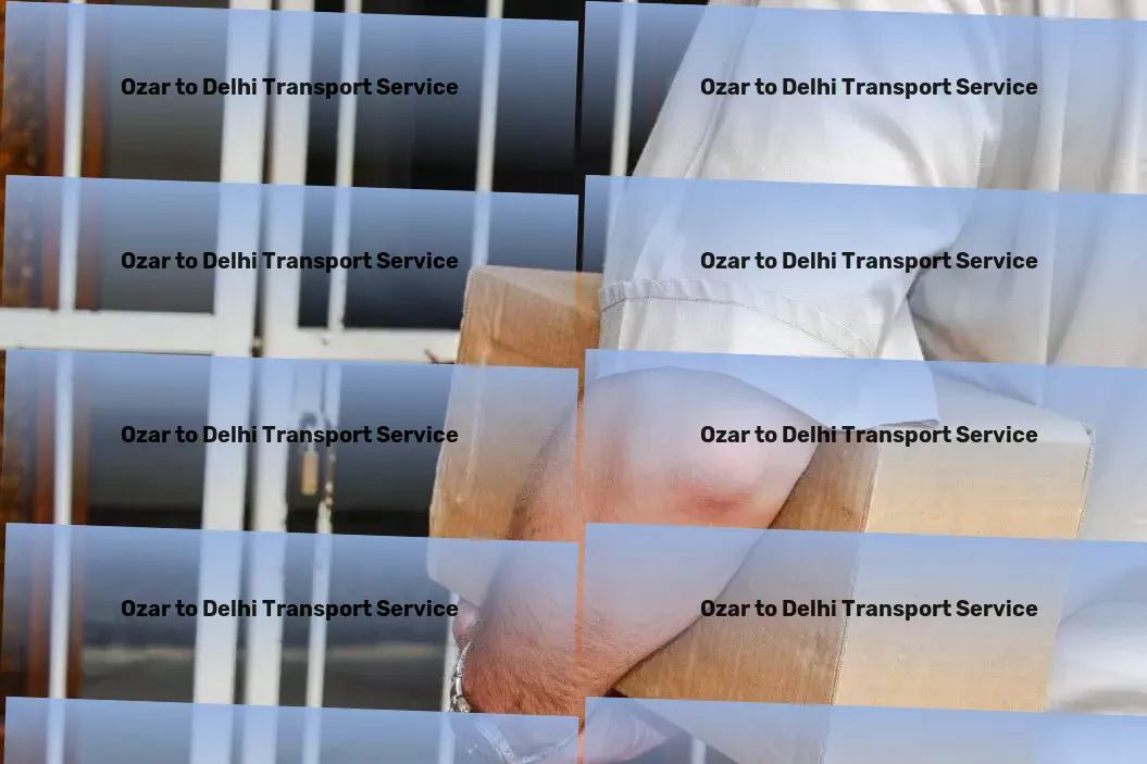 Ozar to Delhi Bike Transport And Scooty Courier Multi-regional freight forwarding